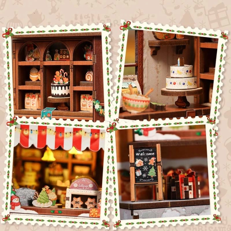 Miniaturowy domek Book Nook - Chatka z piernika
