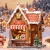 Miniaturowy domek Book Nook - Chatka z piernika
