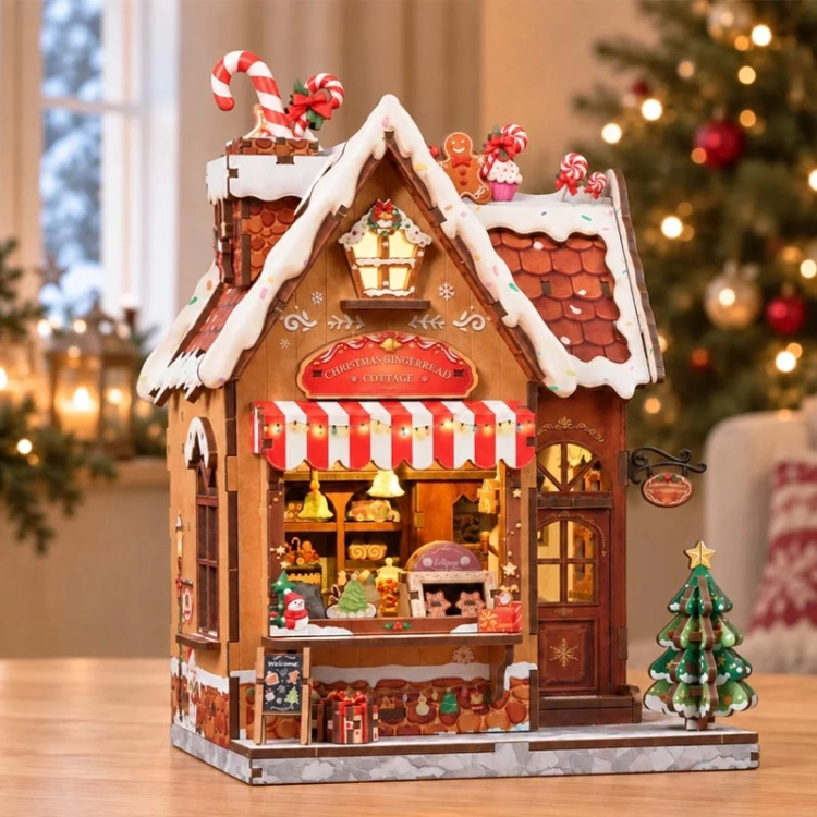 Miniaturowy domek Book Nook - Chatka z piernika