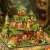 Miniaturowy domek - Szmaragdowy pałacyk