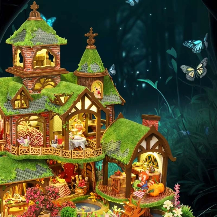Miniaturowy domek - Szmaragdowy pałacyk