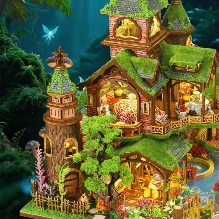 Miniaturowy domek - Szmaragdowy pałacyk