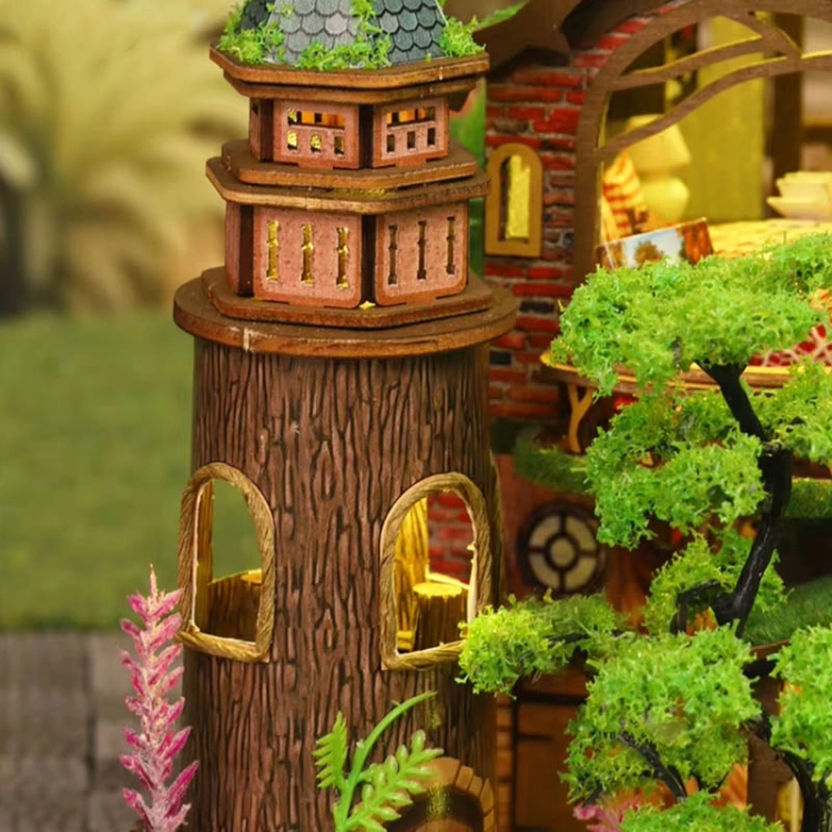 Miniaturowy domek - Szmaragdowy pałacyk