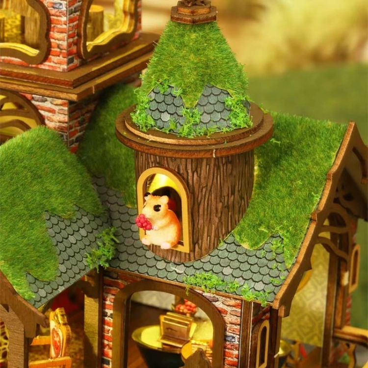 Miniaturowy domek - Szmaragdowy pałacyk