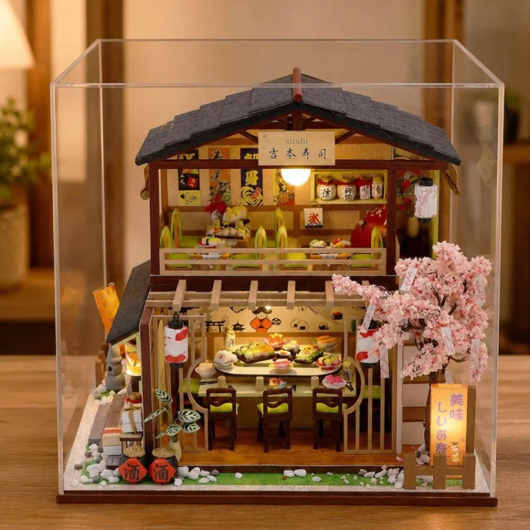 Miniaturowy domek - Sakura sushi