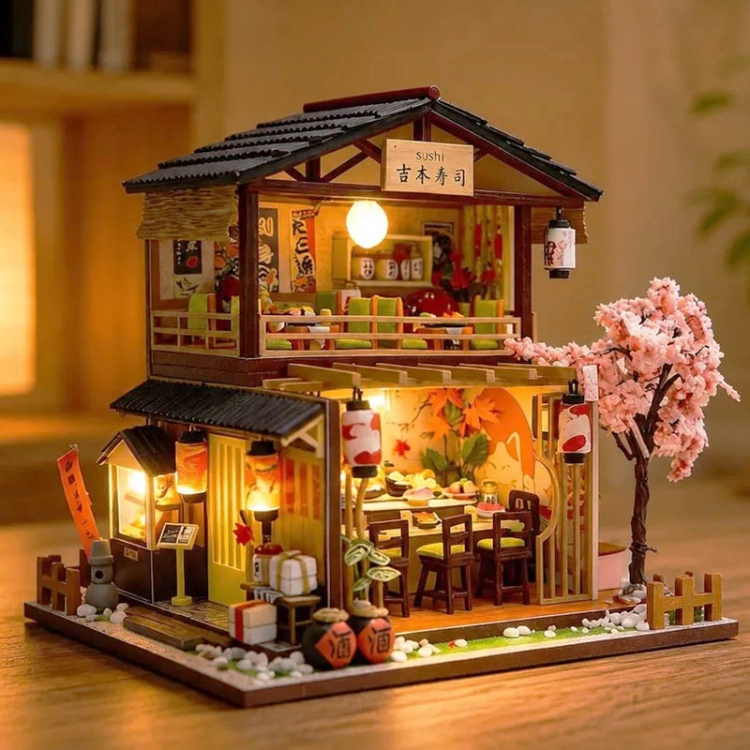 Miniaturowy domek - Sakura sushi