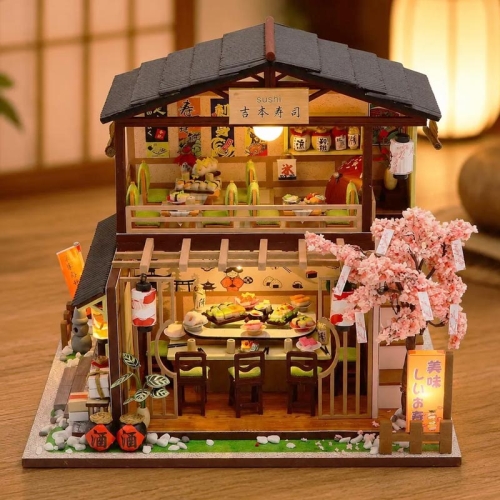 Miniaturowy domek - Sakura sushi