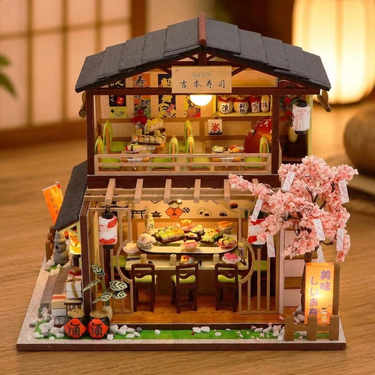Miniaturowy domek - Sakura sushi