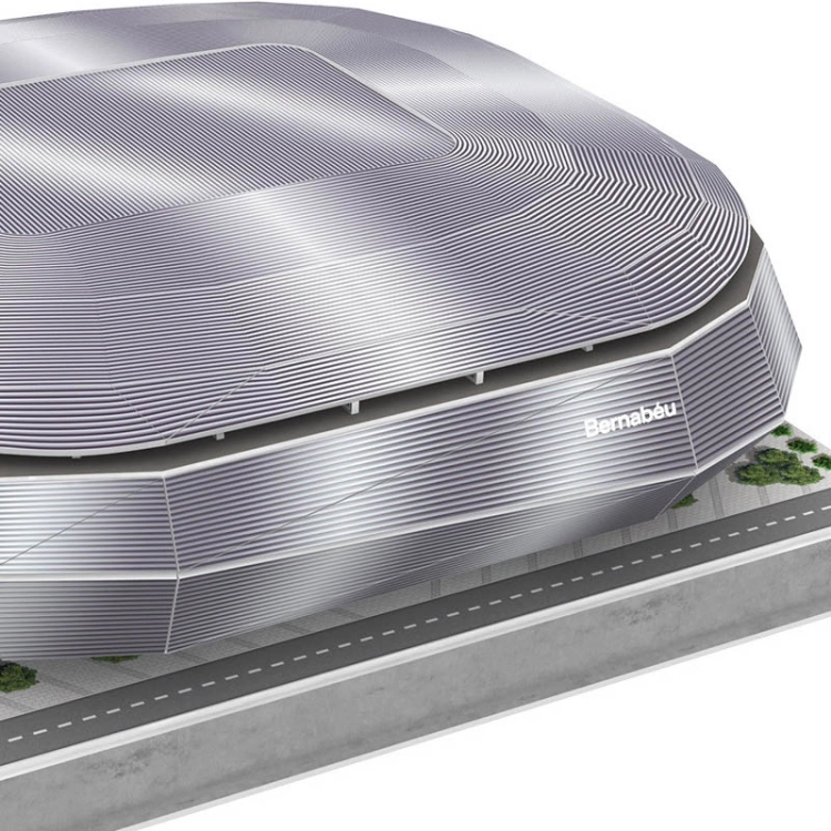Stadion piłkarski Real Madryt FC - BERNABEU - Puzzle 3D 104 elementy