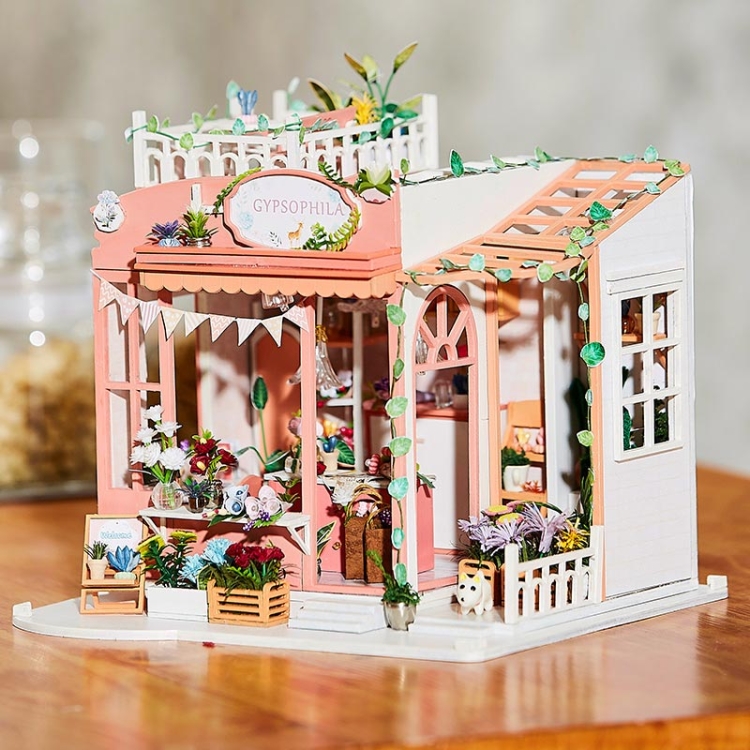 Miniaturowy domek Urocza kwiaciarnia