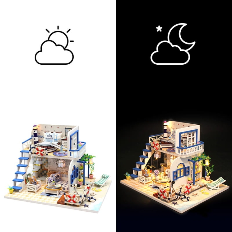 Miniaturowy domek Lazurowy poranek