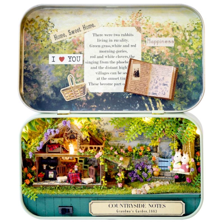 Miniaturowy domek - Sielski zakątek