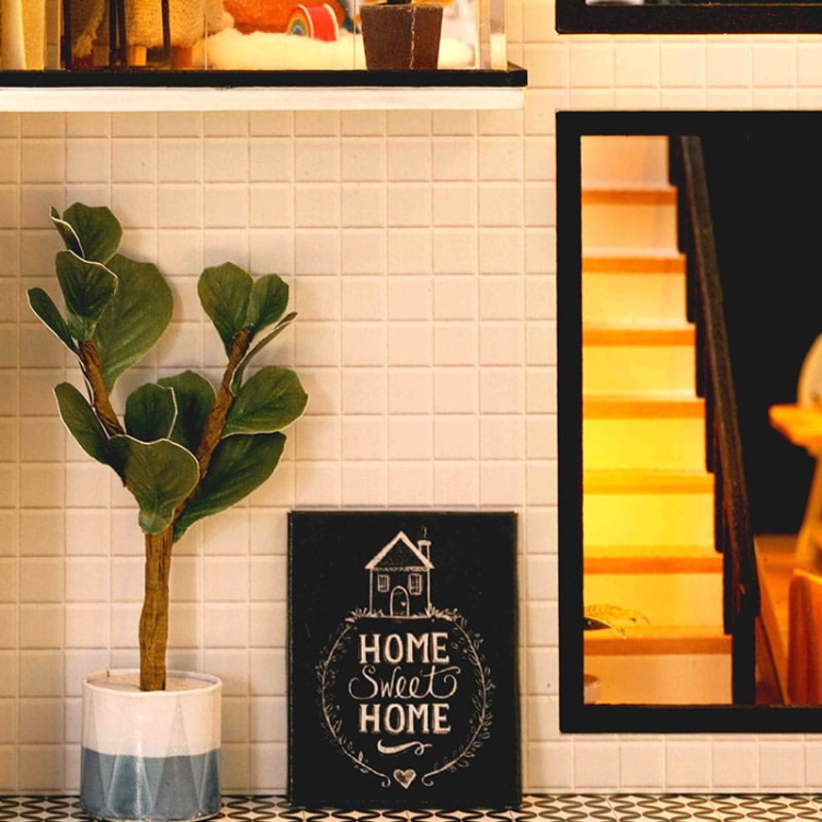 Miniaturowy domek - Nowoczesne wnętrze