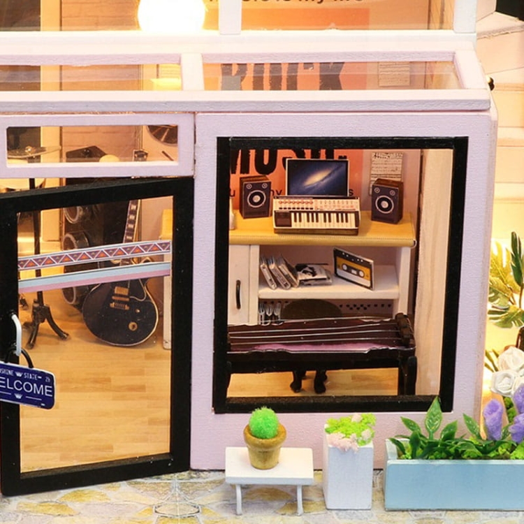Miniaturowy domek - Muzyczny box