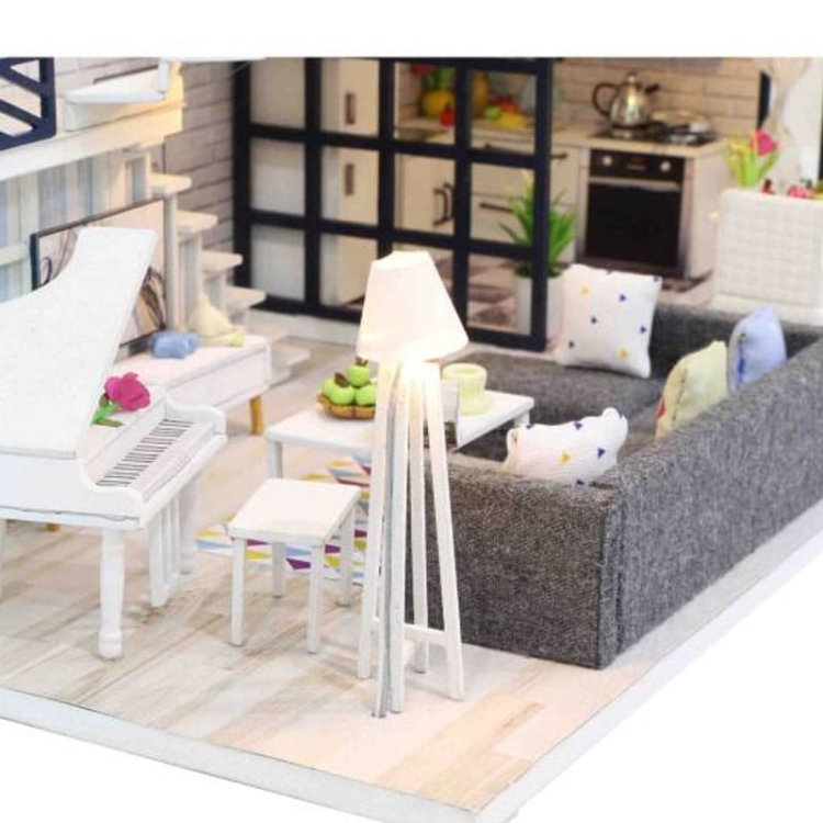 Miniaturowy domek - Śnieżna biel