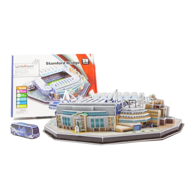 Stadion piłkarski Chelsea FC - "Stamford Bridge" Stadium Londyn Puzzle 3D 171 elementów