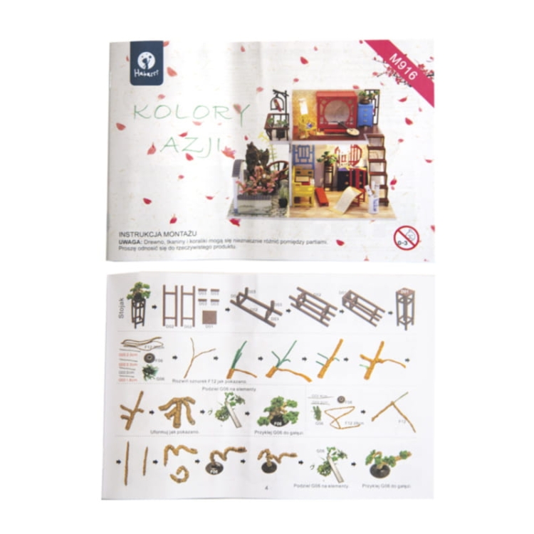 Miniaturowy domek - Kolory Azji