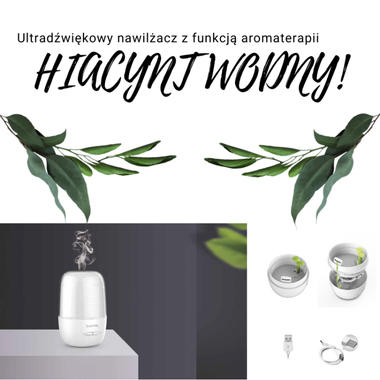 Lampka nocna USB z nawilżaczem powietrza