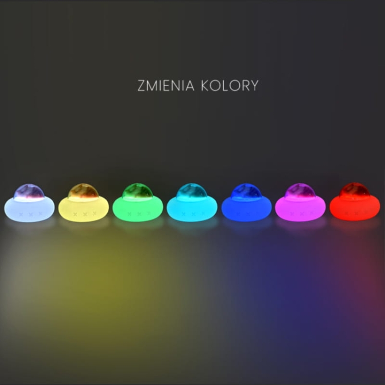 Silikonowa lampka nocna z pieskiem UFO