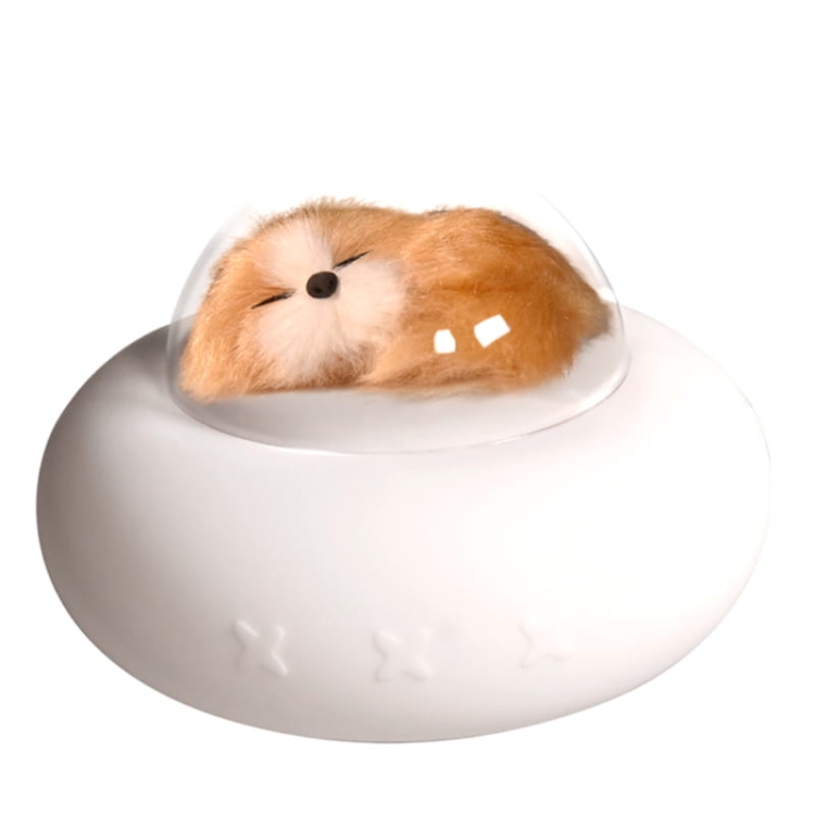 Silikonowa lampka nocna z pieskiem UFO