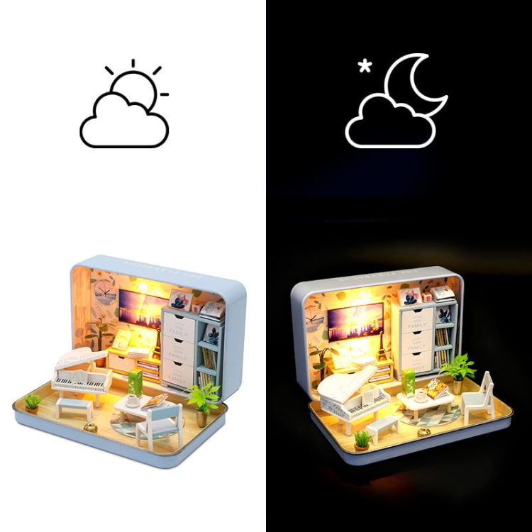 Miniaturowy domek Piątkowy wieczór