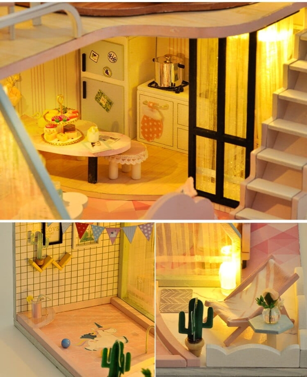 Miniaturowy domek - Słoneczne wakacje