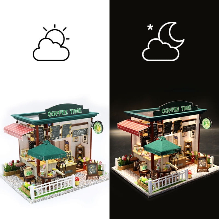 Miniaturowy domek - Czas na kawę*