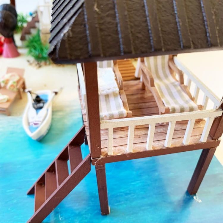 Miniaturowy domek - Willa na Malediwach