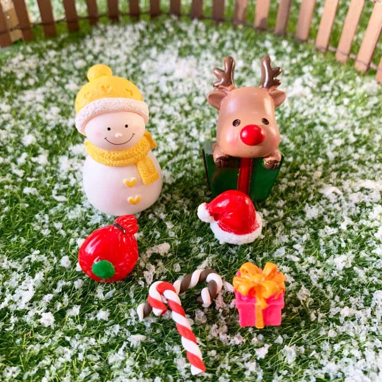 Bałwan Reniferek Laska Worek Prezent Czapka