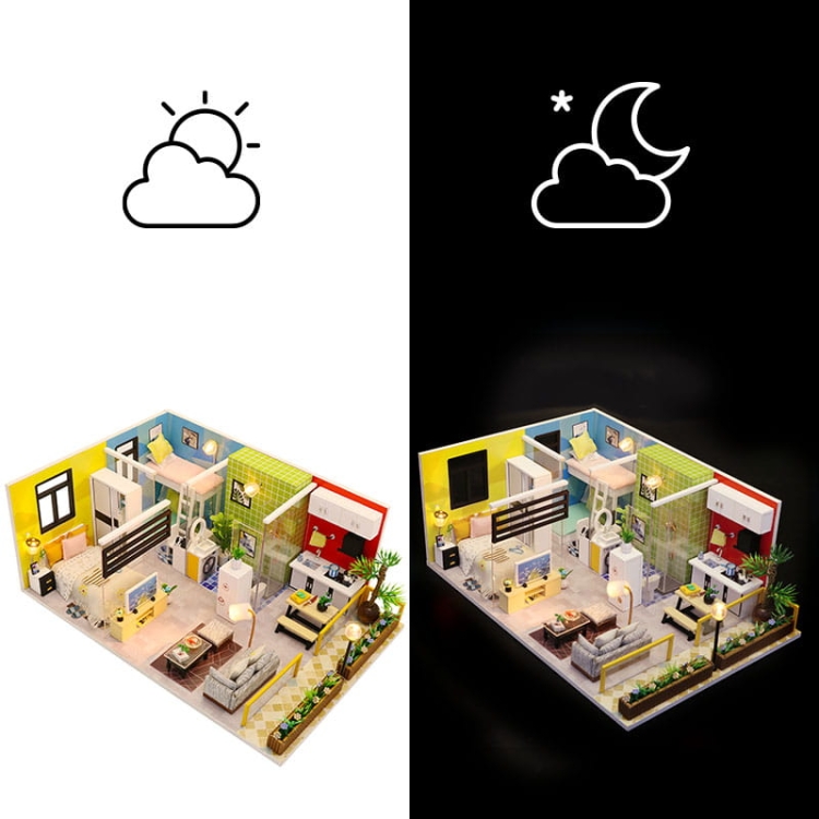 Miniaturowy domek Skandynawskie życie