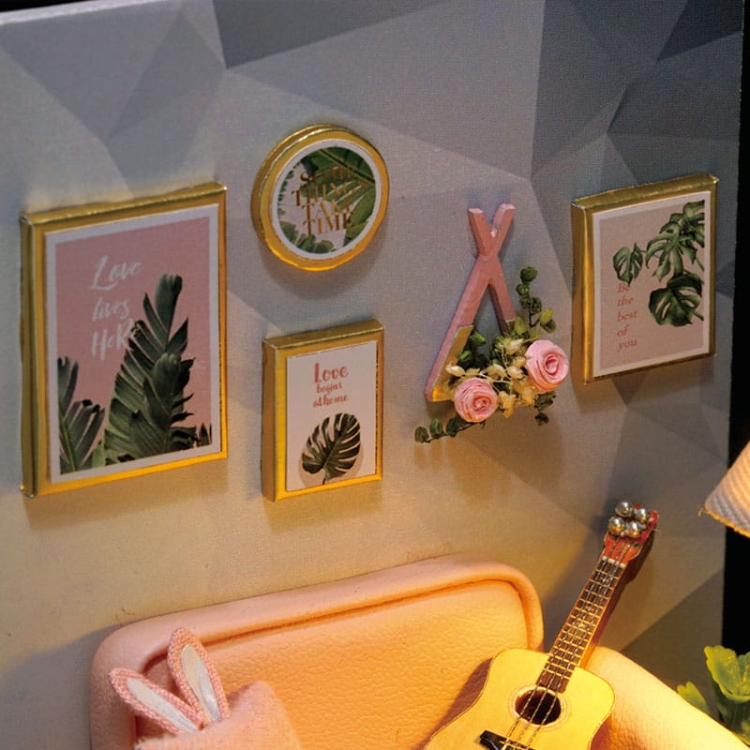 Miniaturowy domek DIY - Popołudnie z gitarą