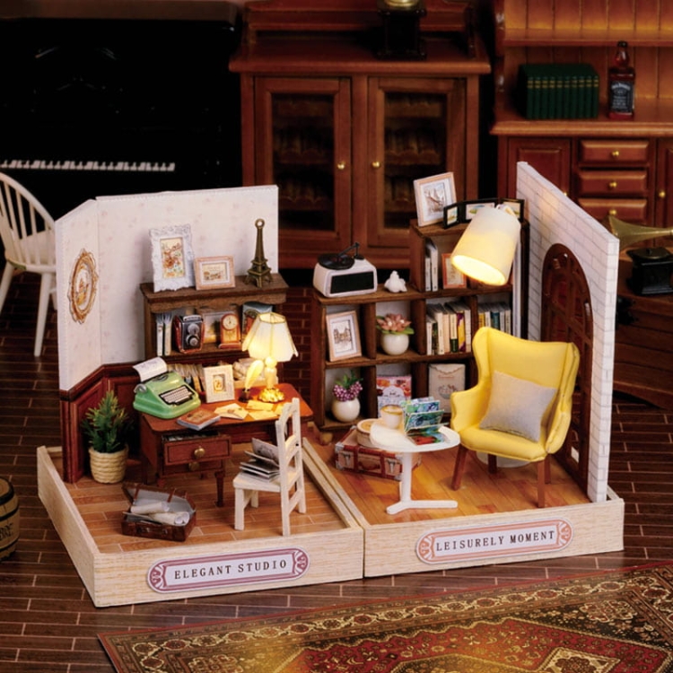 Miniaturowy domek DIY - Eleganckie studio