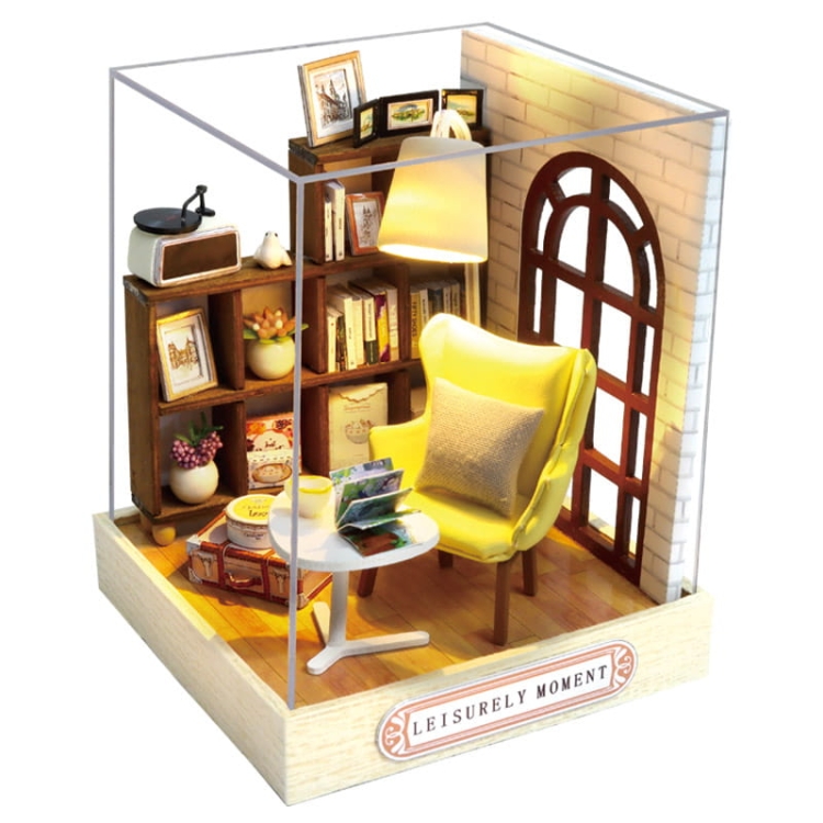 Miniaturowy domek DIY - Chwila z książką