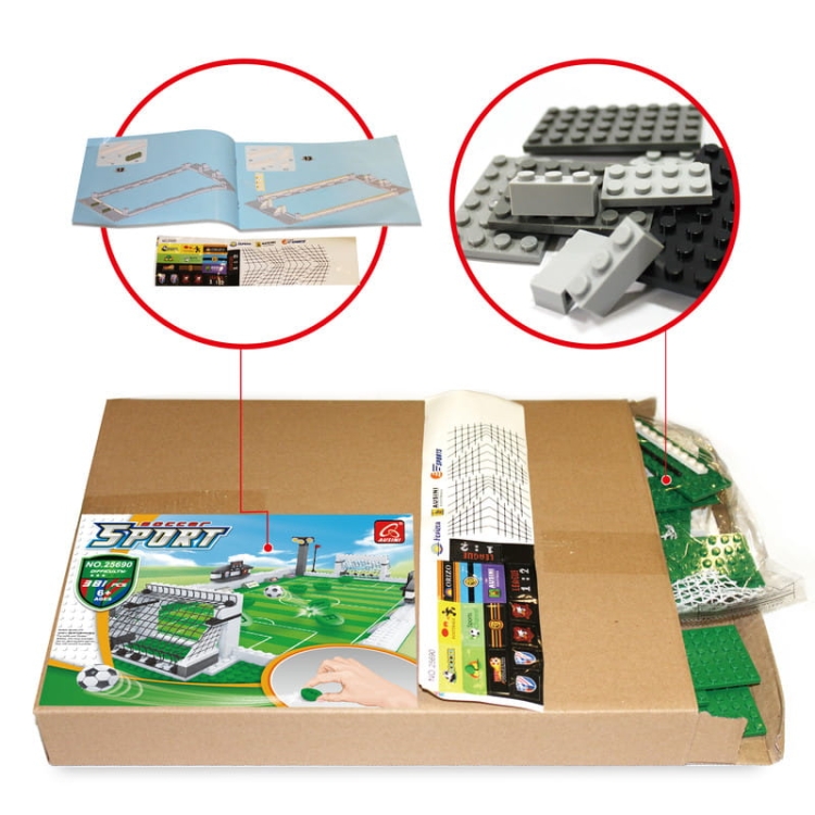 Stadion piłkarski AUSINI - klocki 381 elementów