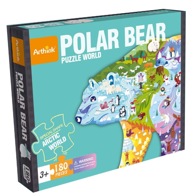 Puzzle edukacyjne Miś polarny - 180 szt