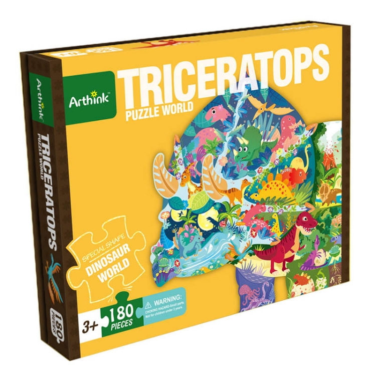 Puzzle edukacyjne Triceratops - 180 szt
