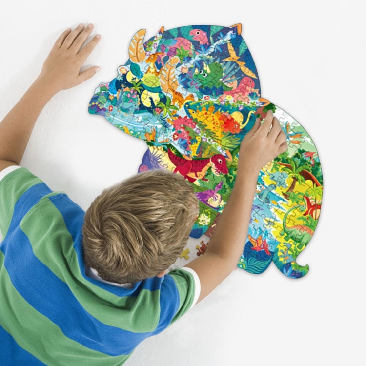 Puzzle edukacyjne - Triceratops - 180 szt