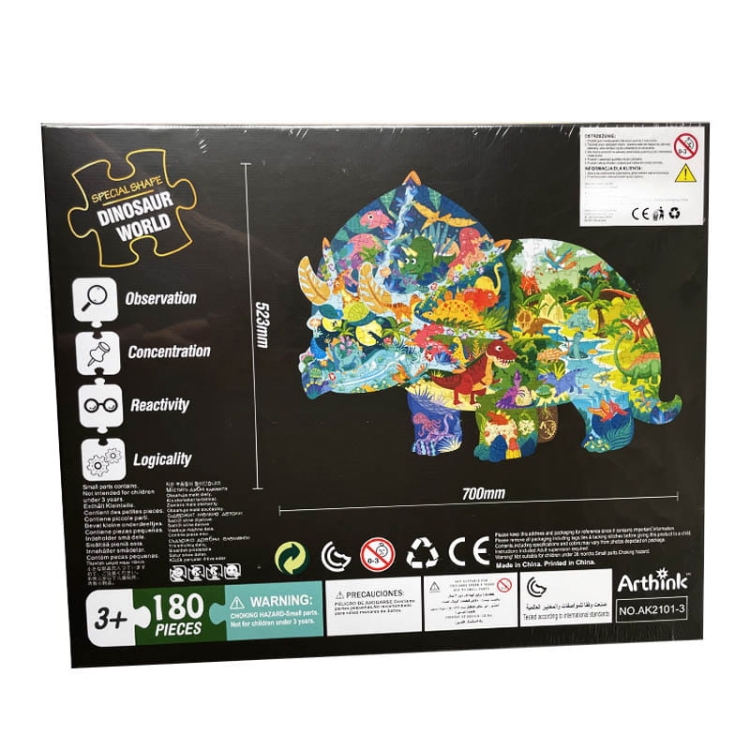Puzzle edukacyjne Triceratops - 180 szt