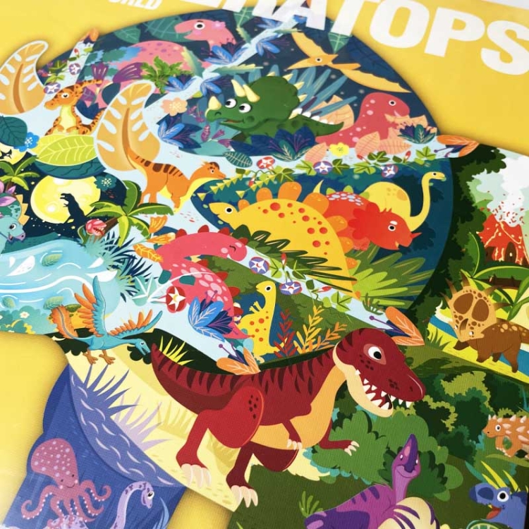 Puzzle edukacyjne Triceratops - 180 szt