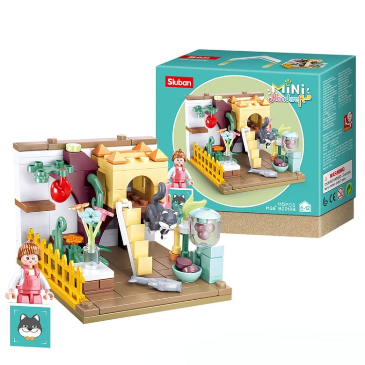 KOTEK Puszek - mini pokoik klocki - Sluban B0919B - 115 elementów