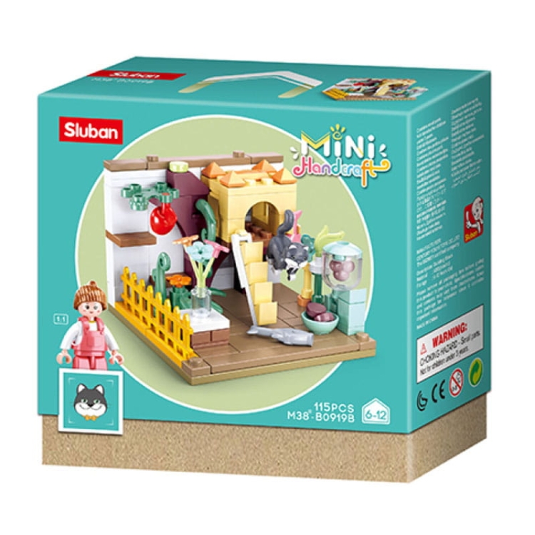 KOTEK Puszek - mini pokoik klocki - Sluban B0919B - 115 elementów