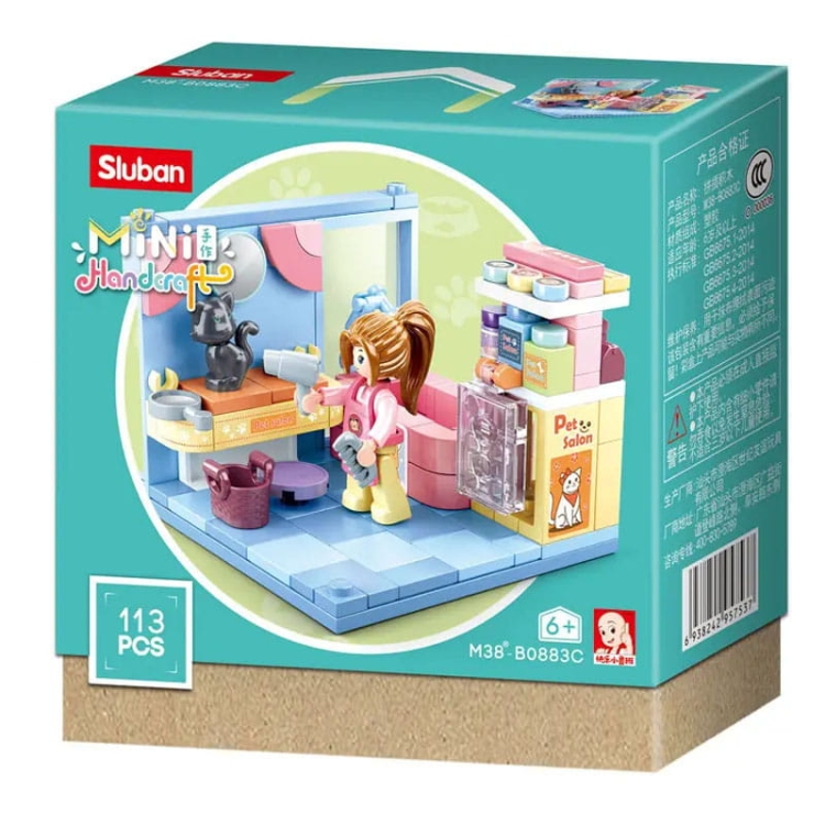 Groomer - mini pokoik klocki - Sluban B0883C - 113 elementów