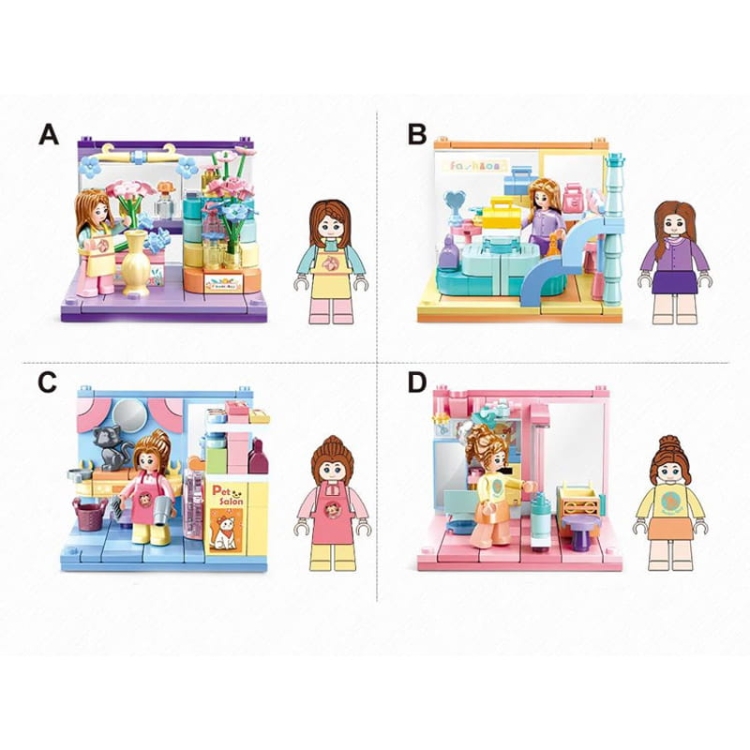 Mini pokoik klocki - Sluban B0883 - Seria: Ciekawe zawody