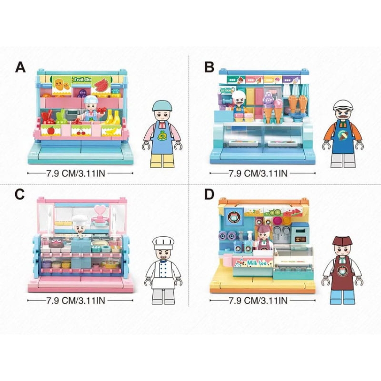 Mini pokoiki klocki - Sluban B0792 - Seria: Urocze sklepiki