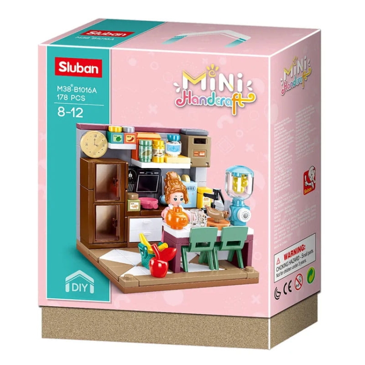 KUCHNIA - mini pokoik klocki - Sluban B1016A - 178 elementów