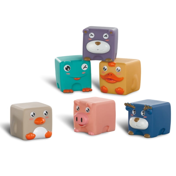 Zwierzątka domowe- miękkie klocki 6 szt