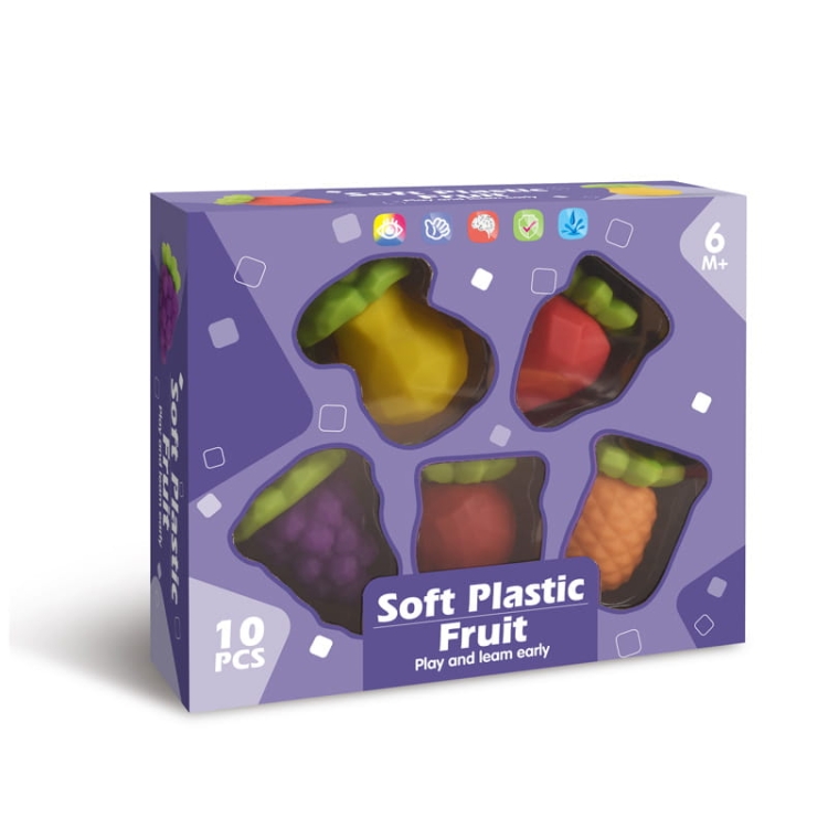 Owoce - miękkie klocki 5 szt