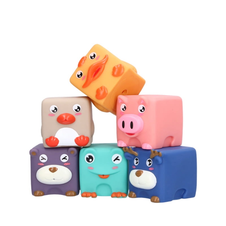 Zwierzątka domowe - miękkie klocki sensoryczne 6 szt