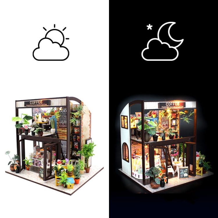 Miniaturowy domek - Kawa o poranku*