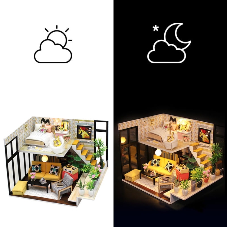 Miniaturowy domek Lazurowy poranek